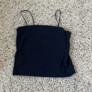 navy cropped tank from american eagle